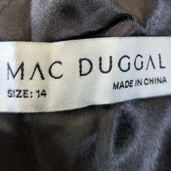 Mac Duggal Long Beaded Black Dress - Picture 6 of 6